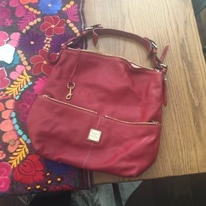 Bright red Dooney & Bourke hobo